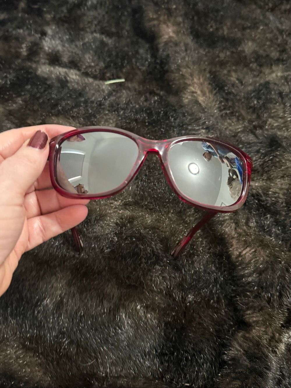 Oakley  Red Oakley Sunglasses drop in mirrored glasses women's